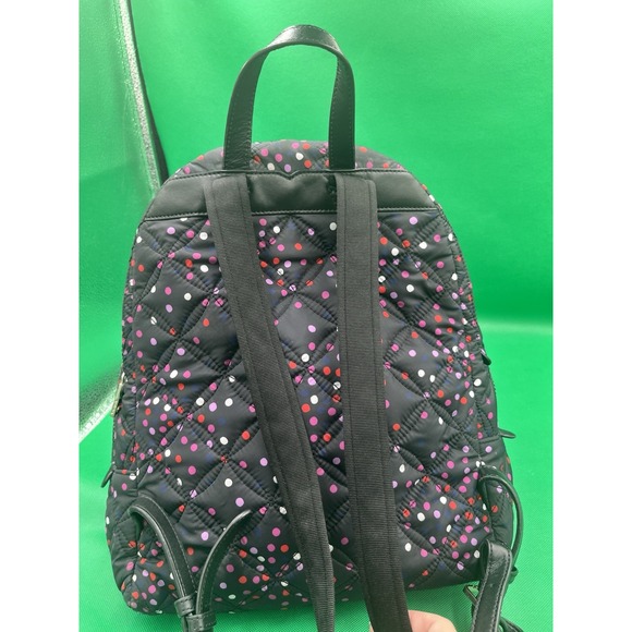 Kate Spade NY Karissa Nylon Quilted Laptop Backpack Polka Dot Confetti Print - Picture 7 of 9